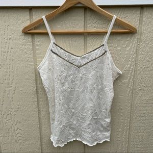 L.A Kitty | Vintage Y2K Cream Sequin Tank Top